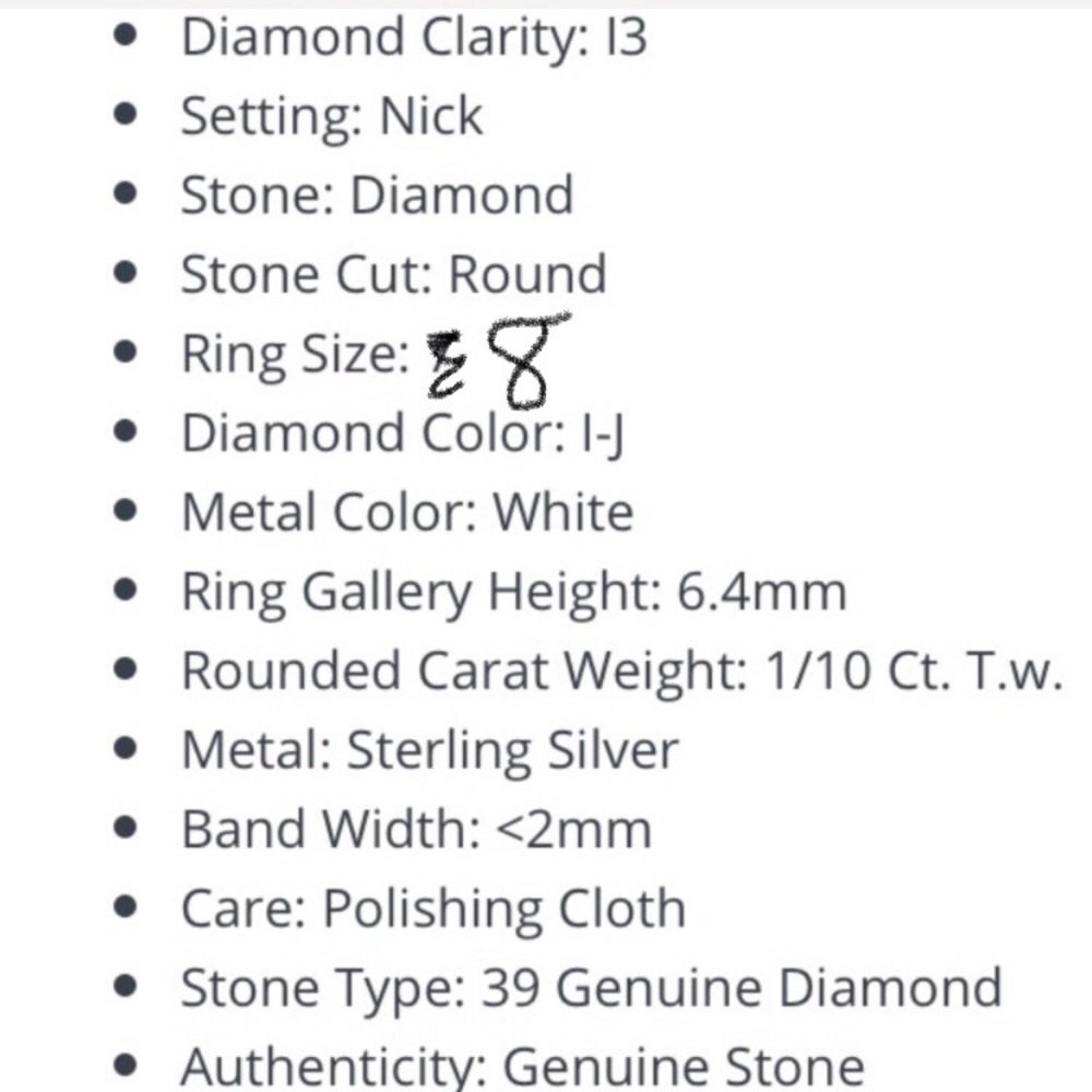 Diamond Sterling Silver Ring 💍🔥🔥🔥🔥ONLY $145 - Picture 8 of 8